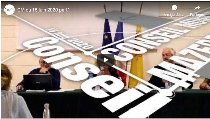 Conseil Municipale du 15 juin 2020